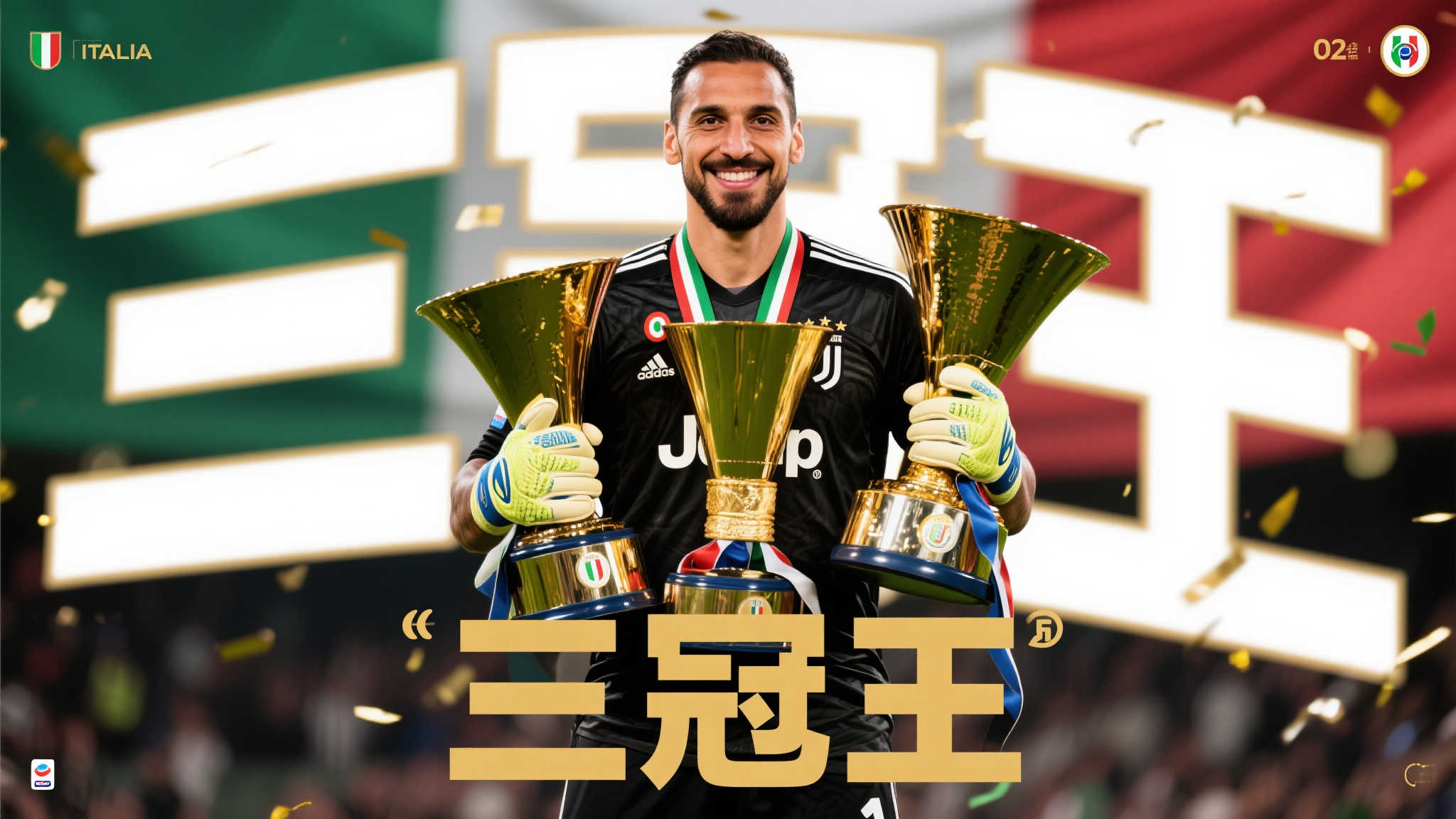 在意大利门神多纳鲁马的职业生涯中，胜利与荣誉已成为